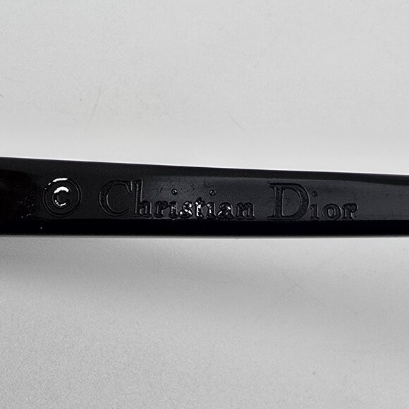 Christian Dior CD3242 807 Gloss Black Cat Eye Eyeglasses Frame w Case Italy 52mm - Picture 10 of 16